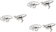 [SAFIGLE] Sets Dinosaur Ring Fashion Jewelry Dinosaur Appearance Hand Ring for Selfie Decor Pcs