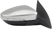 ZUXIM Side View Mirror, for VW, for Passat, CC 2008-2018 Car Exterior Mirror Rear View Mirror Assembly Rear View Mirror Assembly(BLACK 9 Wire Gray-Right)