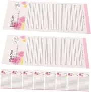 HONMEET 1 Set Eyelash Strips Holder Card for Lash Extensions False Lashes Adhesive Strip Storage