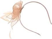 [Garneck] Fascinator Hat for Women - Elegant Tea Party Headband with Flower and Mesh Details - for Weddings Events and Special Occasions