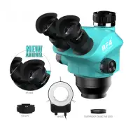 Trinocular Microscope Head Focal Continuous Stereo Eyepiece Phone PCB Soldering