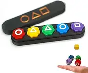 Gonggi Game Set, Traditional Korean Toss and Catch Marble Game, 5 Colorful Marbles, Improves Dexterity and Coordination, Ideal for Social Play and Skill Development (One Set)