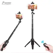 YT9928 Portable Tripod Selfie Stick Bluetooth Remote for iPhone X 10 8 7 6 Plus
