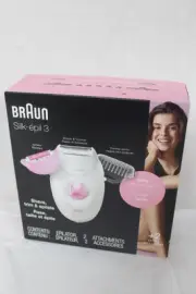 Braun Silk Epil 3 2-in-1 Women's Epilator + 2 Extra Accessories NEW!