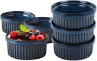 Ramekins 13 Oz Set of 6 Oven Safe Ramekins for Baking Souffle Crème Brulee Di...