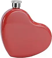 Heart Shaped Flask - Wine Bottle for Women with Heart Shaped - 130ml Leak Proof Hiking Hip Flask, Drinking Flasks with Sealed Cover, Cute Flask for Outdoor Events