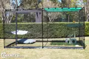 Premium Portable Cat Enclosure Double 3.6m - FREE HAMMOCK