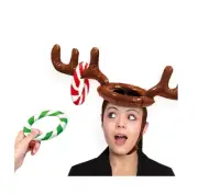 Inflatable Reindeer Hat Ring Toss Game Moose Party Game
