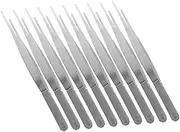 CIMAXIC 10pcs Craft Tweezer Tweezers Gardening Plant Bonsai Portable Bonsai Tool Plant Tool Silver Stainless Steel