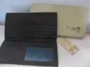 Sully Genuine Leather Secretary Wallet Brown