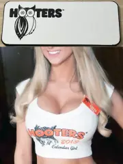 ~NEW~ HOOTERS Girl Blank White Tag Pin Engrave Customize Personalize YOUR NAME