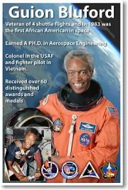 Guion Bluford - NEW NASA African American Astronaut Space Exploration POSTER