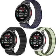 [OUTPUTBT] Nylon Watch Straps 22 mm for Polar Grit X Pro/Grit X/X2 Pro, Vantage M/M2/M3 Elastic Strap for Polar Vantage V3 Soft Sport Replacement Strap for Men and Women