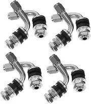 ULTECHNOVO 8pcs Tire Valve Extension Stem Tire Valve Extensions for Wheels Tire Valve Extension Tire Valve Stems Copper Silver