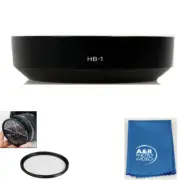 A&R Lens Hood +UV Filter For Nikon AF 28-85mm f3.5-4.5 Lens Replacement for HB-1