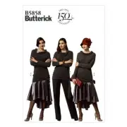 Butterick Patterns B5858 Misses' Top, Skirt and Pants Sewing Template, Size A5