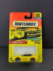 1997 Matchbox Mitsubishi Spyder #28 Yellow Thailand Diecast JDM Sports Car NEW