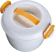 ASAKKURA Microwave Rice Cooker Container for Home Cooking Versatile Rice Steamer for Vegetables Pasta High Temperature Resistant Easy to Use
