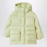 [Il Gufo] Long down jacket with hood yellow 14 Y Green