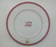 RAYNAUD TROPIC PINK DINNER PLATE - Monogram - 10 3/4" 0509D