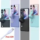 ​For Samsung Galaxy Z Flip4 Flip5 Flip6 wristband phone case with free cable