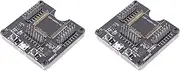 2X ESP-WROOM-32 Development Board Test Programmer Socket Downloader Burning Fixture Tool for ESP-01 ESP-12S ESPWROOM-32, black