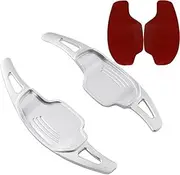 QASULER, for Chevrolet, SS, for Camaro, ZL1 1LE RS SS Commemorative Z28 TF4 Car Steering Wheel Paddle Shift Extension Quick Shifters Car Paddle Shifter(Black Silver)