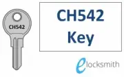 CH542 Key Fits Tool Box, Paddle, Whale Tail Lock, Caravan storage + others