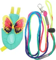 COSMEVIVI Reusable Bird Diaper Suit Comfortable Flight Suit with Leash for Parrots Macaws S/m