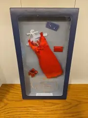 Franklin Mint Princess Diana The High Fashion Red Dress with Bow Ensemble