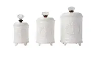 Kitchen Canister (Set of 3), White