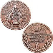 Cherish Every Moment Challenge Coin Serenity Prayer Coin