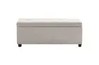 Shangri-La Storage Ottoman (Beige), Ottomans, Footstools & Poufs, Furniture