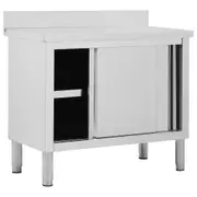 Food Prep Work Table Stainless Steel Kitchen Commercial Grade Workbench Storage