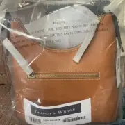 New Dooney & Bourke Saffiano Bryce Hobo in Natural (Very unique color)