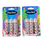 Lot Of 2 - ChapStick Candy Cane Flavor Holiday Lip Balms. 3pk, 6 Total. New!