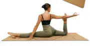 100% Natural Cork Fitness Exercise Mat, Eco Friendly 6ft x 24in NWOT