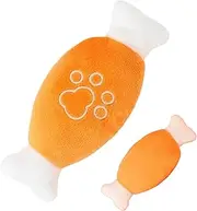 Puppy Teething Plush | Dog Chicken Leg Plush | Teeth Cleaning Hen Leg Cartoon Dog - Squeak Chewing Interactive Toy, Pet Chewing Supplies, Interesting Reduce Boredom Entertainment
