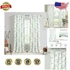 Charming Bird Leaf Pattern Drapes 52x84 Inches - Country Style Curtains Set
