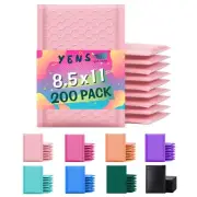 Yens® 200 #2 Poly Bubble Padded Envelopes Mailers 8.5 X 11 -Light Pink