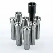 8 Pc. R8 Collet Set Fractional 1/8" to 1" High Precision for Bridgeport