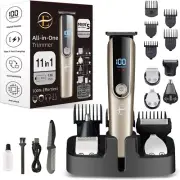 Beard Trimmer for Men - 5 in 1 Kit Electric Razor, Nose Hair Trimmer with LED Di