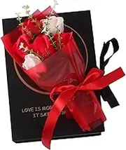 GRIRIW Soap Flower Book Present Box Artificial Flowers Set Ideal for Mother's Day Valentine's Day Decor