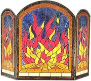 Fireplace Screens Fireplace Screen Flames Tyle Stained Glass 42 W X 28 H Fireplace Screen Flat Fireplace Screens Decorative