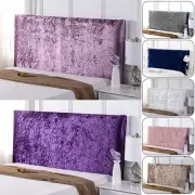 Shiny Velvet Bed Headboard Cover Crushed Velvet Bed Head Backrest Cover