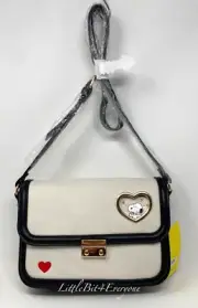 NEW WITH TAGS Peanuts Snoopy Hearts Canvas Crossbody Bag EXCLUSIVE