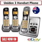 Uniden Cordless 3 Handset Telephone Home Office Phone Digital DECT Answering Mac