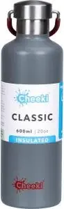 Cheeki Stainless Steel Bottle Insulated Slate 600ml