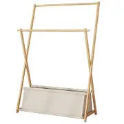 100cm Clothes Rail Rack Rack Garment Rack Freestanding Hanger Bedroom Clothing Rack With Lower Storage Shelf