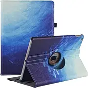 New iPad 9th/ 8th/ 7th Generation Case (10.2 inch) - 360 Degree Rotating Stand Smart Protective Cover with Auto Sleep Wake Feature for Apple iPad 10.2 Inch 2021/2020/2019 (Blue Ocean)